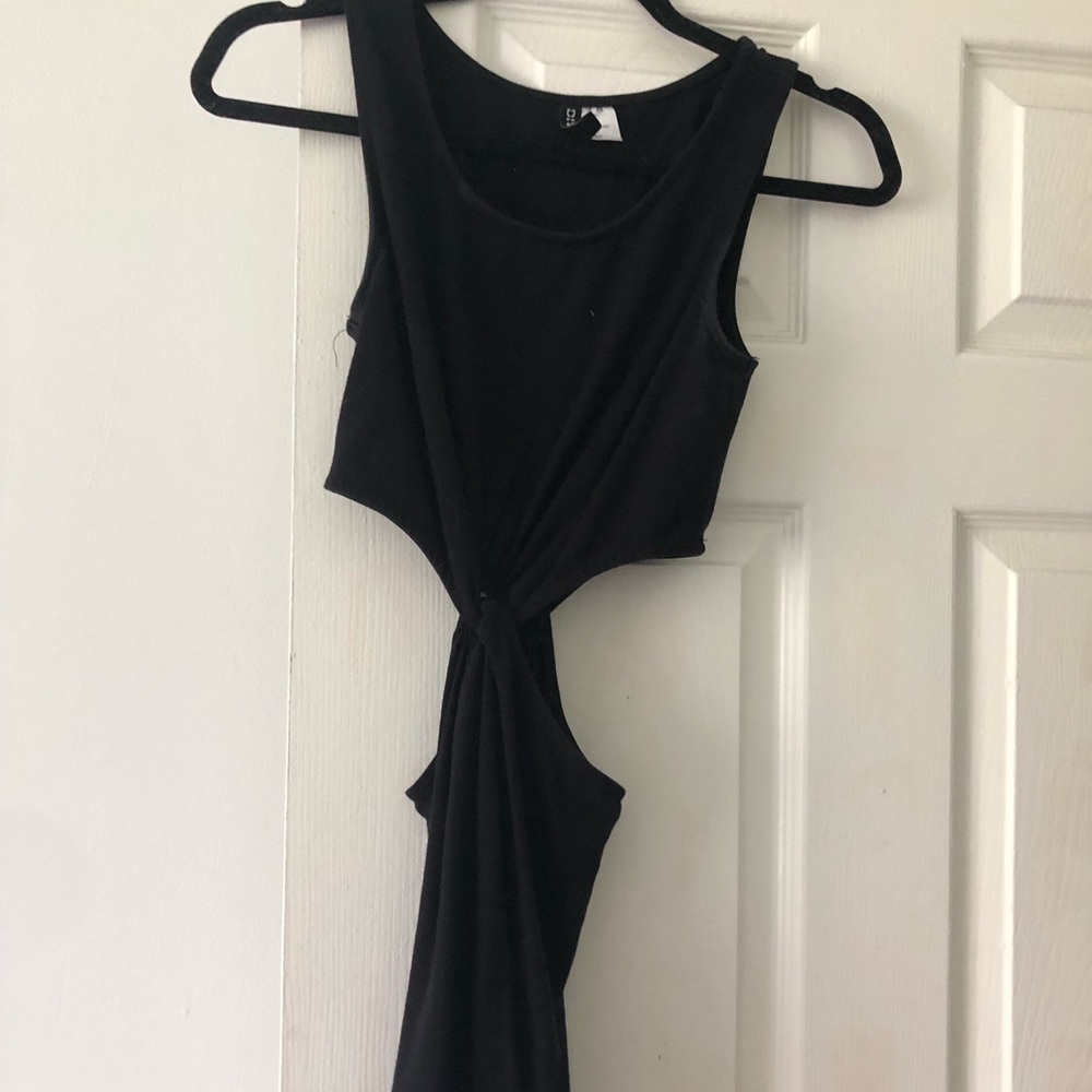 Black mini dress